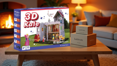 3 Boyutlu Maket Kale ev - 3d Kale
