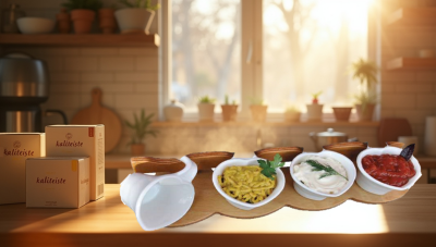 Ahşap Stantlı Seramik Sosluk 4'Lü 