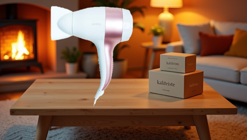 Alize Mini Saç Kurutma Makinesi Beyaz Rose KB41221  - 1