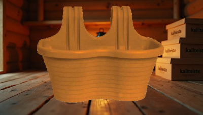 Askılı Balkon Saksısı 6,5 L Kahverengi