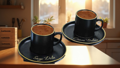 Babalar Gününe Özel Fincan Seti 4 Parça