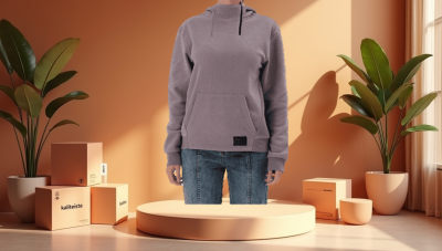 Bayan Kanguru Cepli Sweatshirt - 4