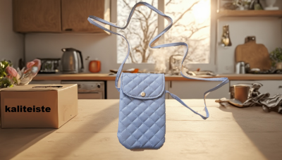 Boyun Askılı Fermuarlı Telefon ve Kredi Kartı Çantası