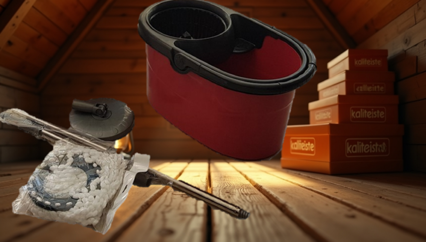 Döner Başlıklı Mop Temizlik Seti - 1