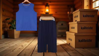 Erkek Büyük Beden Baskılı Kolsuz Kapri Takım