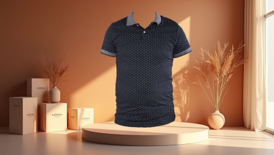 Erkek Çocuk Polo Yaka Tişört Beyaz Lacivert