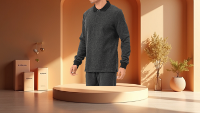 Erkek Polo Yaka Sweatshirt  - 4