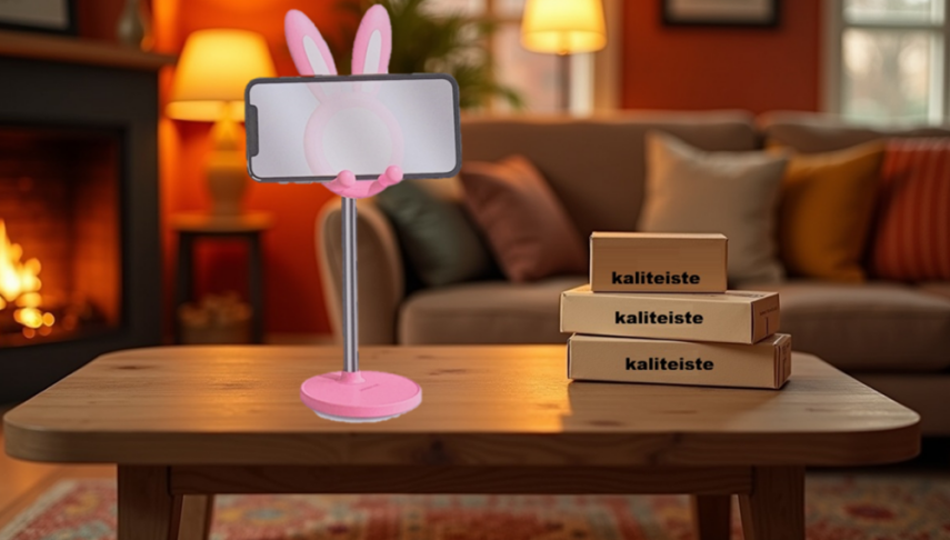 Figürlü Telefon Tutacağı Tavşanlı - 1