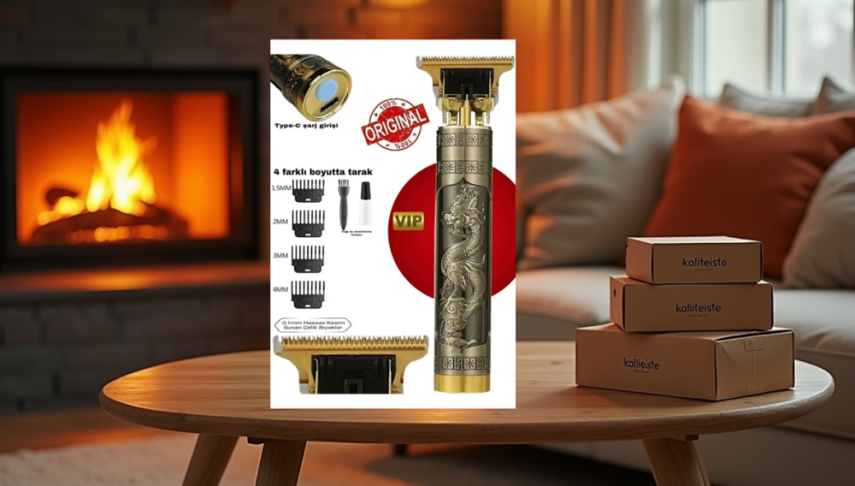 Ipone Dragon Çelik Kasa Profesyonel Saç Sakal Ense Çizim Tüm Vücut Tüyü Lazer Öncesi Tıraş Makinesi - 1