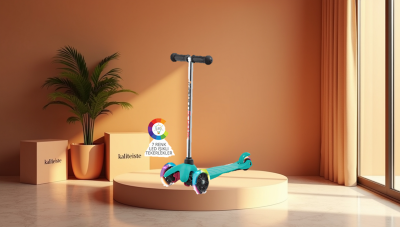 Işıklı Scooter Mavi