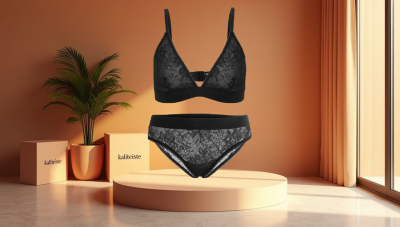 Kadın Dantelli Takım Siyah (1)