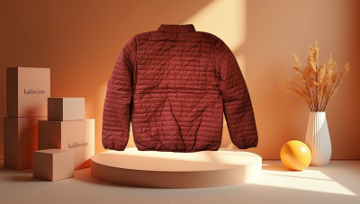 Kadın Şişme Mont Bordo (1)