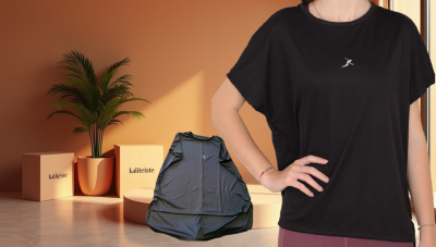 Kadın Sporcu Tişört Siyah