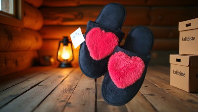 Kalpli Sevgililer Günü Terliği