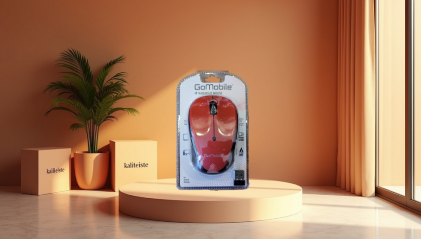 Kırmızı Kablosuz Mouse - 1