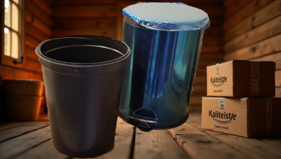 Krom Pedallı Çöp Kovası - 8