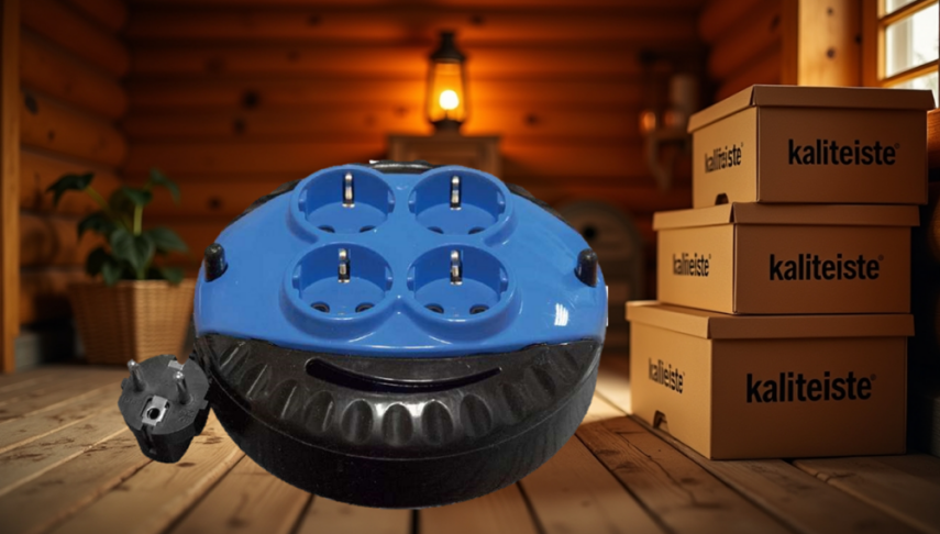 Makaralı Uzatma Kablosu 3 Metre ve 4 Topraklı Priz - 1