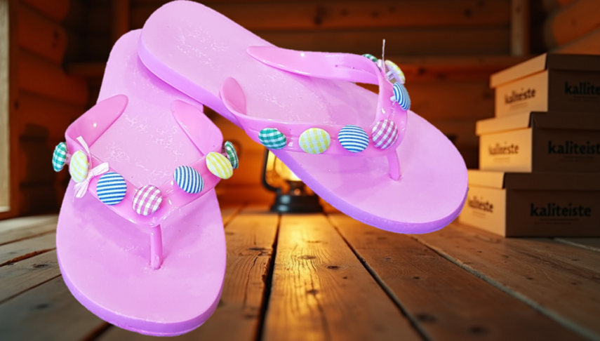 Model 38 Kız Çocuk Taşlı Parmak Arası Terlik Ayakkabı - 1