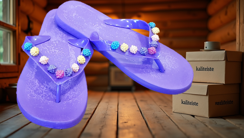 Model 42 Kız Çocuk Taşlı Parmak Arası Terlik Ayakkabı - 6