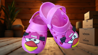 Model 60 Figürlü Kız Çocuk Terlik Sandalet Ayakkabı - 4