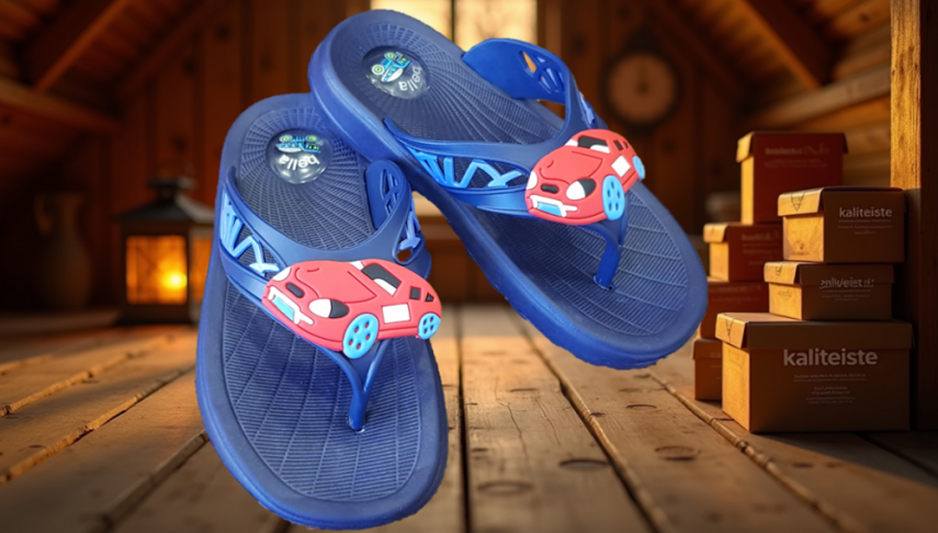 Model 63 Araba Figürlü Parmak Arası Terlik - 2