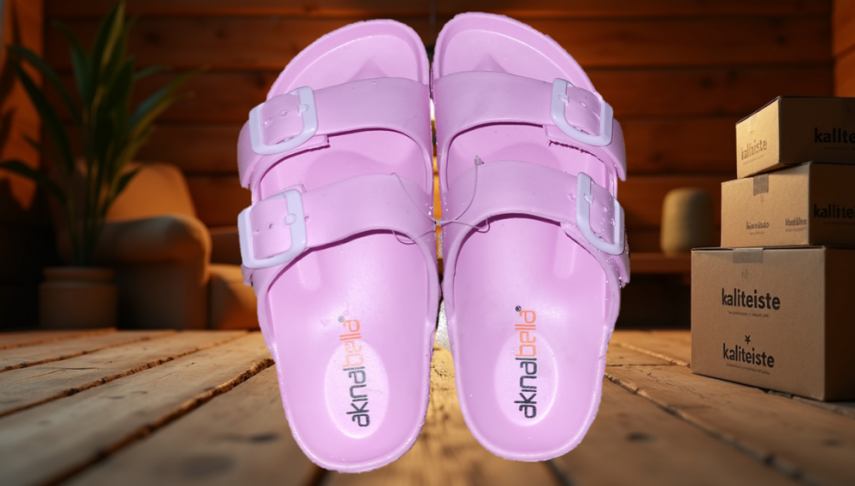 Model 98 Yandan Tokalı Terlik - 1