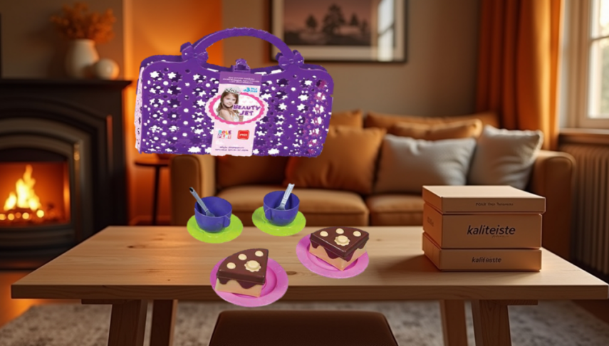 Piknik Çantası Oyuncak Seti Mor - 1