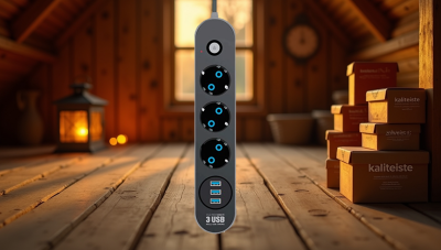 Piranha 3395 Termal Akım Korumalı 3 USB li Priz