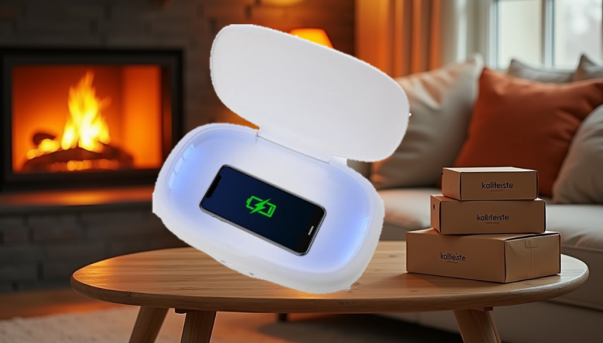 Sterilo UV Sterilizasyon Kutusu Wireless Şarj Özelliği - 1