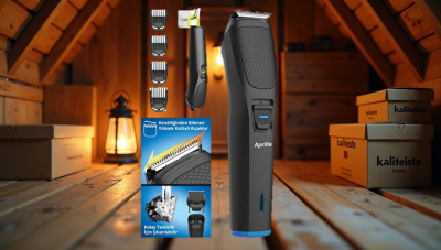 Şarjlı Saç Sakal Kesme Makinesi Mavi ATR7018 