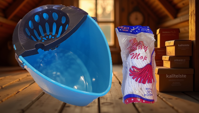 Temizlik Seti Ev Tipi Eko Kova ve Süzgeç (1)