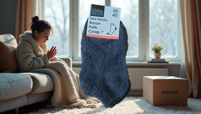 Ters Havlu Bayan Patik Çorap