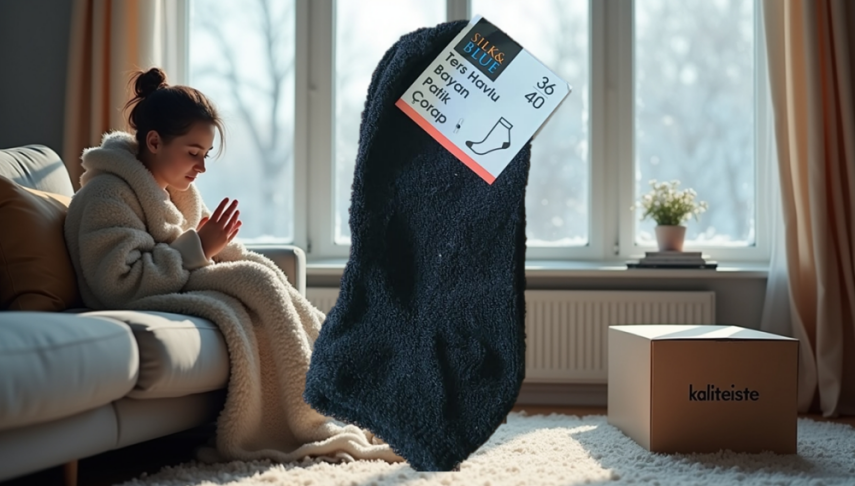 Ters Havlu Bayan Patik Çorap - 2