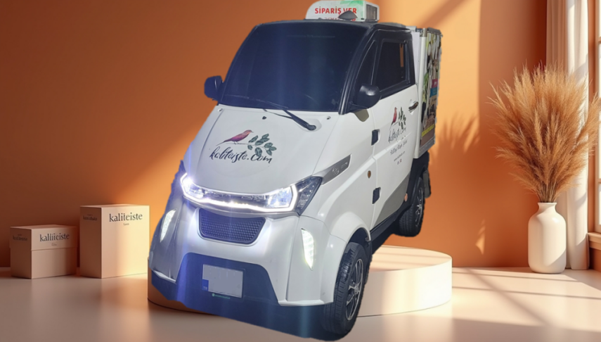 Türkiye'de TEK 200 Km Menzilli Elektrikli Ticari Araç - 1